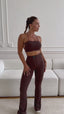 TROUSERS FUSION BROWN