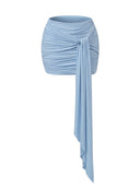 SKIRT CASSIA DUSTY BLUE
