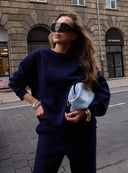 CREWNECK MONO ICON NAVY BLUE
