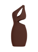 DRESS ALISA MINI BROWN
