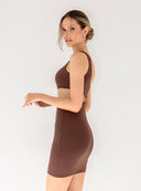 DRESS ALISA MINI BROWN