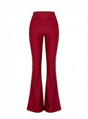 TROUSERS ELIENOR CLARET