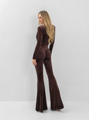 TROUSERS GRACE DARK BROWN