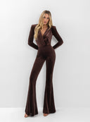 TROUSERS GRACE DARK BROWN