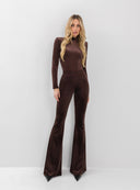 TROUSERS GRACE DARK BROWN