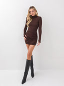 DRESS MALENE DARK CHOCOLATE
