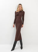 DRESS MARISE DARK CHOCOLATE