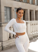 BLOUSE RISETTE WHITE