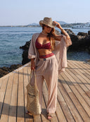 TROUSERS MOONFLOW BEIGE