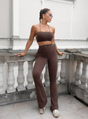 TROUSERS FUSION BROWN