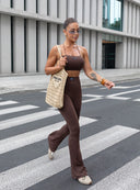 TROUSERS FUSION BROWN