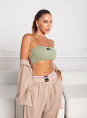 TOP LUMINA MUTED OLIVE