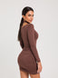 Dress lavern mini brown