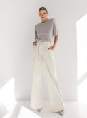 TROUSERS NOEME VANILLA
