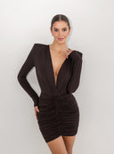 SKIRT VEDETTE DARK CHOCOLATE