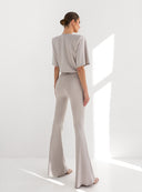 TROUSERS NODIA TAUPE