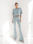 TROUSERS NODIA SAGE GREEN