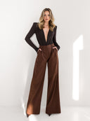 TROUSERS NOEME ESPRESSO