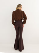 TROUSERS SAFIYA BROWN