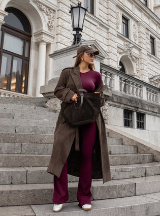 JUMPSUIT GRAVITY HAZE CLARET