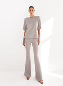 T-SHIRT KAIA TAUPE