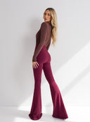 TROUSERS SAFIYA CLARET