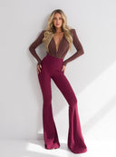 TROUSERS SAFIYA CLARET
