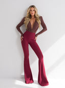 TROUSERS SAFIYA CLARET