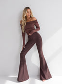 TROUSERS SAFIYA BROWN