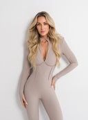 JUMPSUIT ELÉONORE CAPPUCCINO