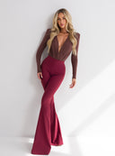 TROUSERS SAFIYA CLARET