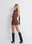 SKIRT VEDETTE BROWN