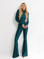 TROUSERS ELIENOR BOTTLE GREEN