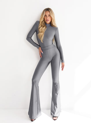 TROUSERS ELIENOR SILVER DUST