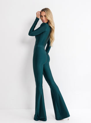 TROUSERS ELIENOR BOTTLE GREEN