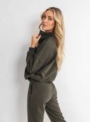 BLOUSE INES DARK KHAKI