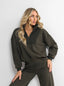 BLOUSE INES DARK KHAKI