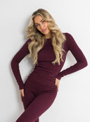 LONGSLEEVE AYANA WINE VELVET