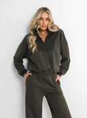 BLOUSE INES DARK KHAKI