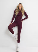 LEGGINS ALODIE WINE VELVET