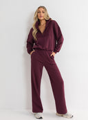 JOGGERS CLEA WINE VELVET