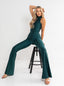 TROUSERS ELIENOR BOTTLE GREEN