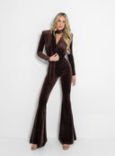 TROUSERS GRACE DARK BROWN