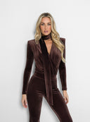 SCARF WHISPER DARK BROWN