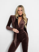 SCARF WHISPER DARK BROWN