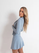 BLOUSE LEA DUSTY BLUE