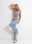 TOP ALICE - DUSTY BLUE