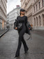 JUMPSUIT GRAVITY HAZE - BLACK