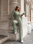 JUMPSUIT GRAVITY HAZE MUTED OLIVE