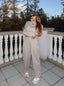PANTS THE FLOW BEIGE TAUPE